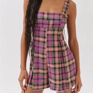 Urban Outfitters Plaid Romper